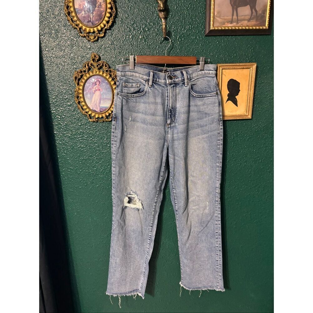 Banana Republic High Rise Straight Jeans Sz 30 Blue